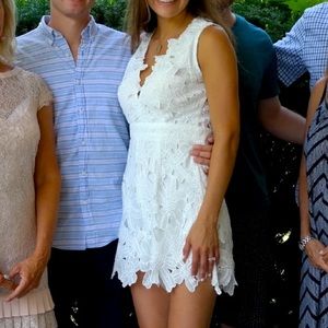 White lace romper
